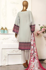 Bin Saeed Stitched 3 Piece Printed Cotton Collection'2022-CF-0025-L.Green