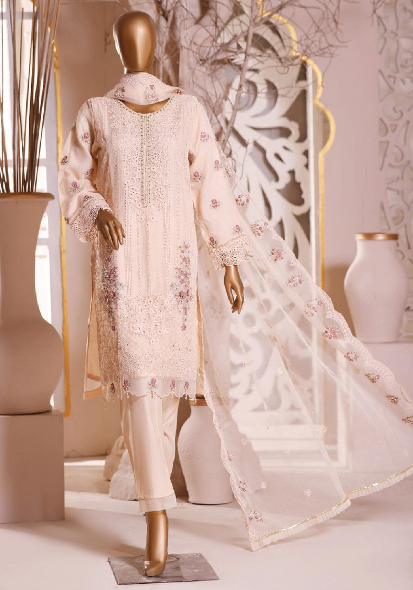 Chandni by Sada Bahar Stitched 2 Piece Luxury Formal Collection'2021-B-04-Skin