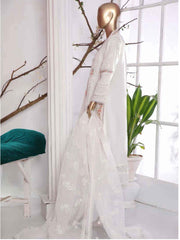 Sada Bahar Stitched 2 Piece Luxury Formal Vol-03 Collection'2021-B-06-White