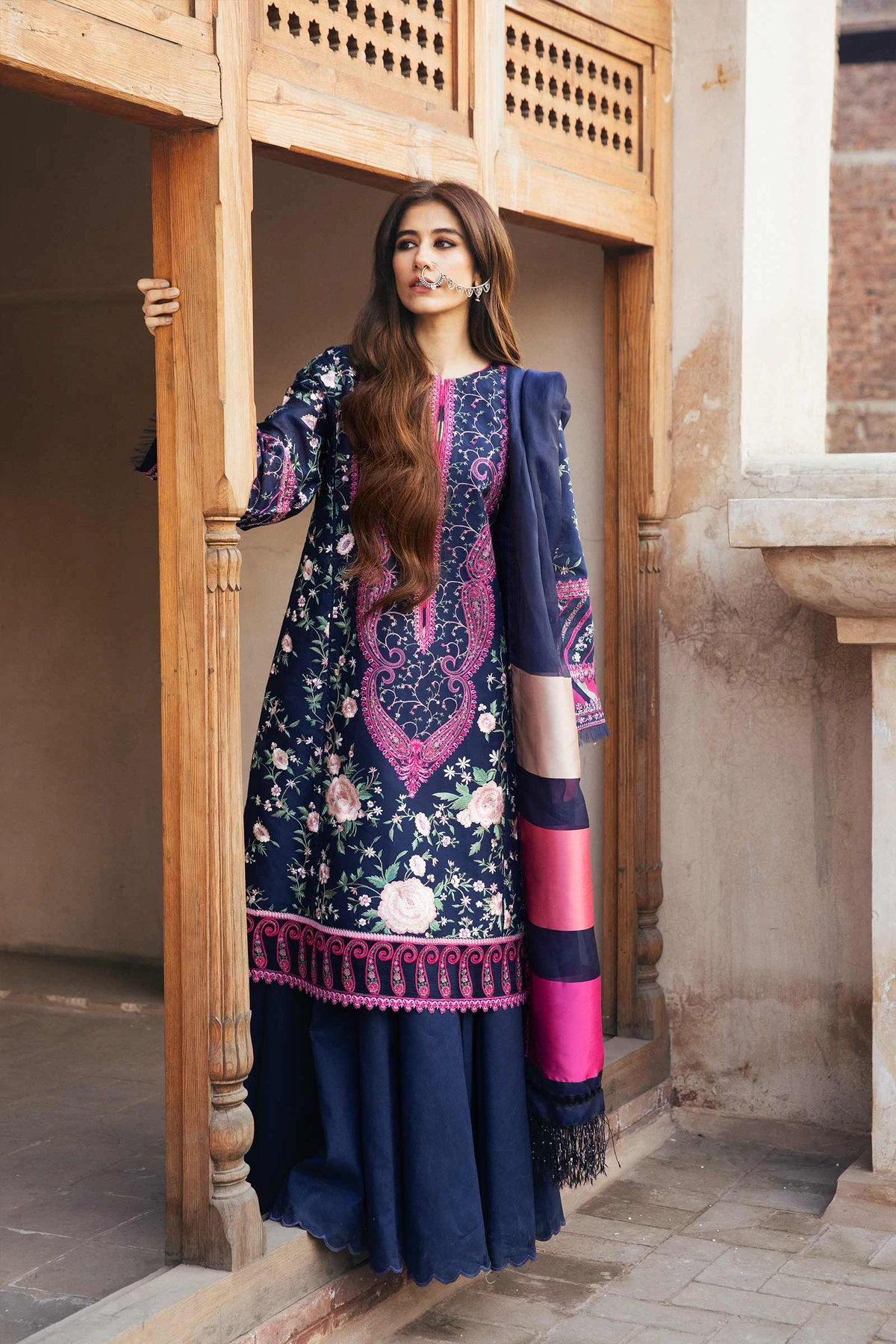 Zara Shahjahan Unstitched 3 Piece Eid Luxury Lawn Collection'2022-D22-Bahaar-A