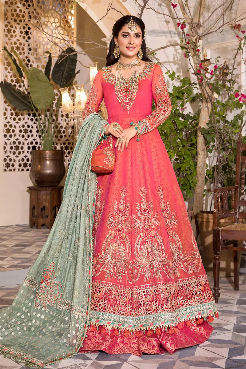 Heritage by Maria.B Mbroidered Unstitched 3 Piece Wedding Collection'2022-BD-2402