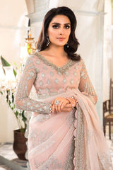 Heritage by Maria.B Mbroidered Unstitched 3 Piece Wedding Collection'2022-BD-2404