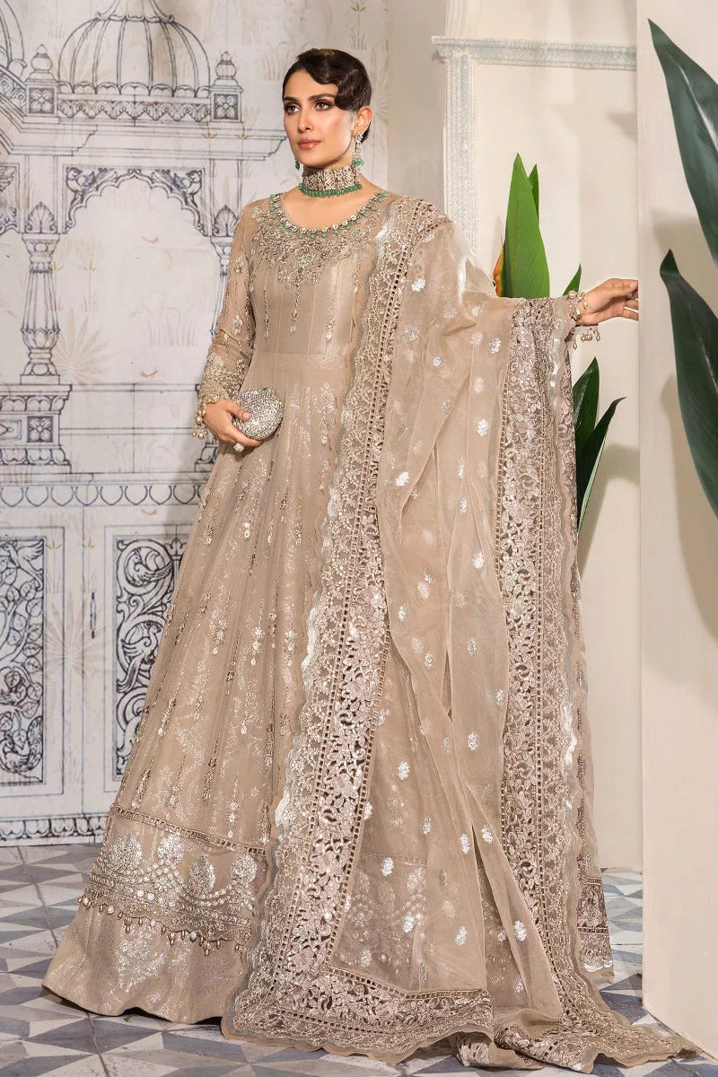 Heritage by Maria.B Mbroidered Unstitched 3 Piece Wedding Collection'2022-BD-2406