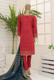 Bin Saeed Stitched 3 Piece Luxury Jacquard Embroidered Collection'2022-BNS-2216-Maroon