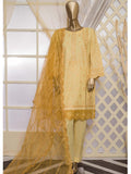 Bin Saeed Stitched 3 Piece Emb Chikankari Cotton Vol-02 Collection'2021-C-09-Yellow