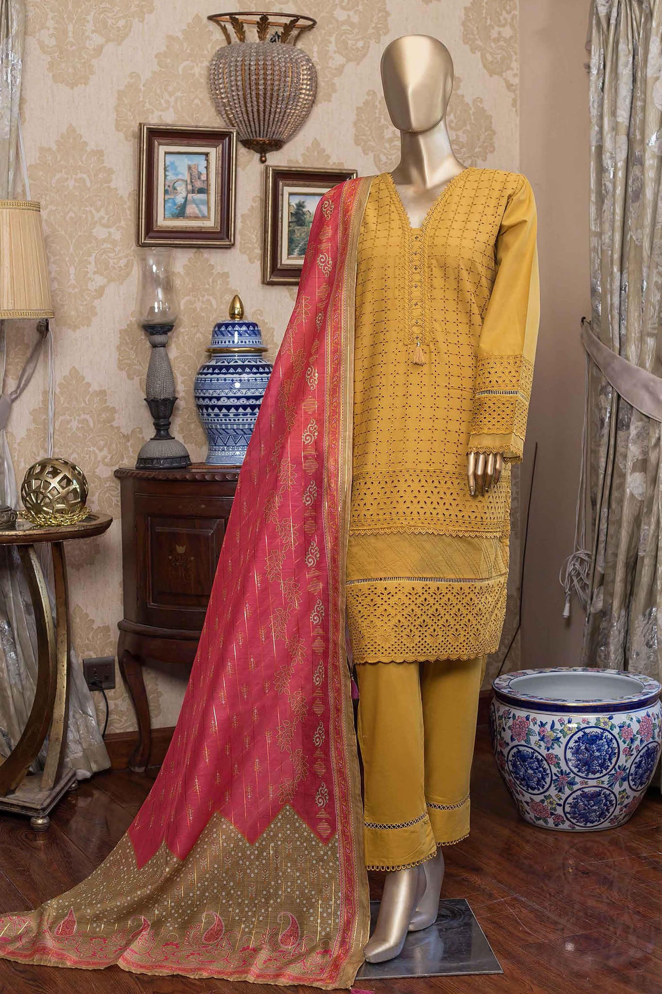 Fusion by Sada Bahar Stitched 3 Piece Lawn Collection'2022-CC-03-Dhani