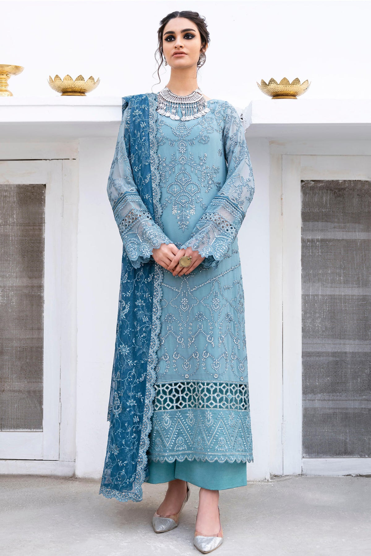 Chinon by Iznik Unstitched 3 Piece Luxury Chiffon Vol-02 Collection'2023-CC-14-Ella