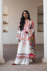 Zara Shahjahan Unstitched 3 Piece Eid Luxury Lawn Collection'2022-D22-Chaandi-B