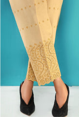 Amna Khadija Stitched ChikanKari Emb Trouser Vol-04-Collection'2021-D-01-E-Golden