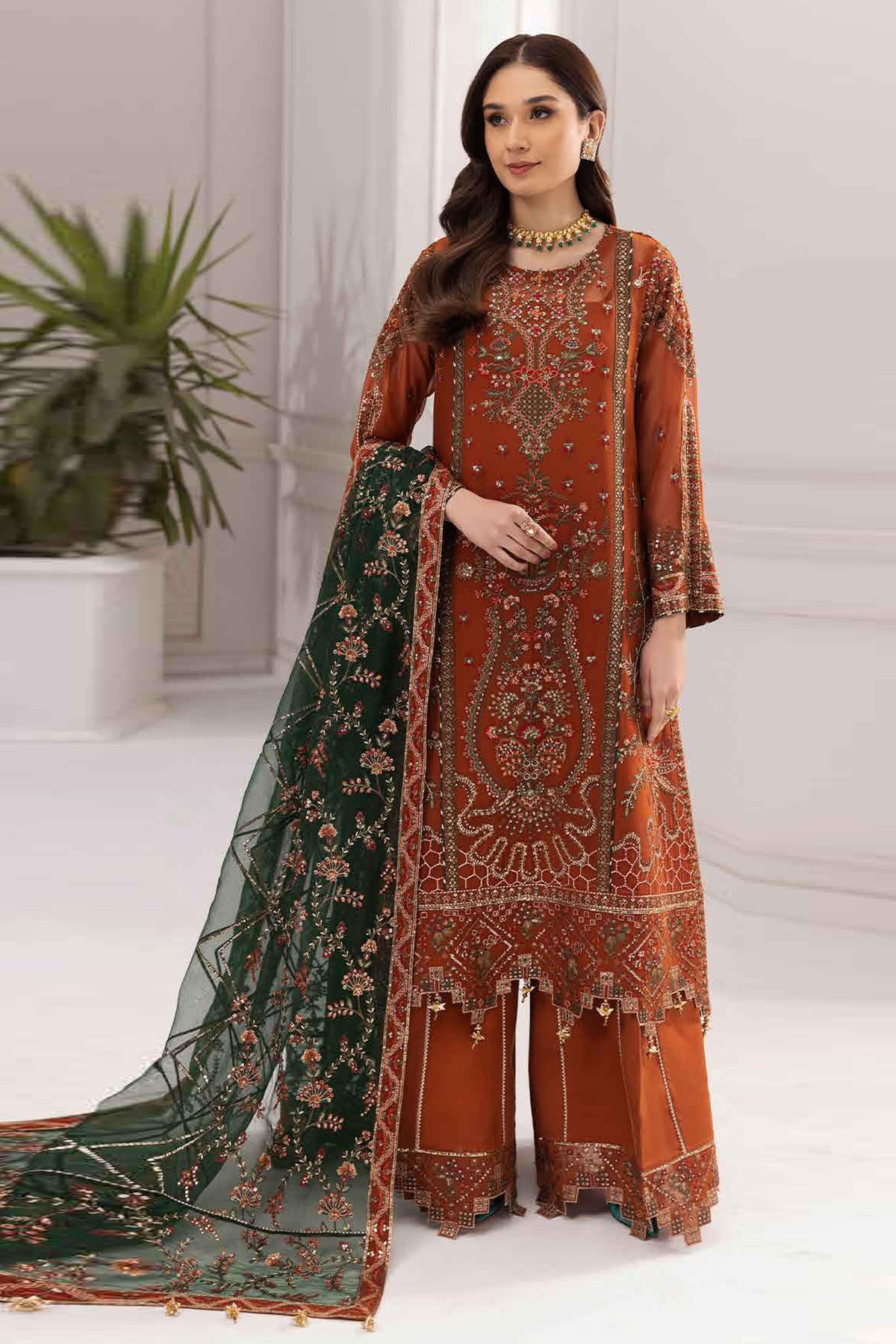 Rang e Mehr by Alizeh Fashions Unstitched Luxury Chiffon Collection'2023 D-02 -Aarmish