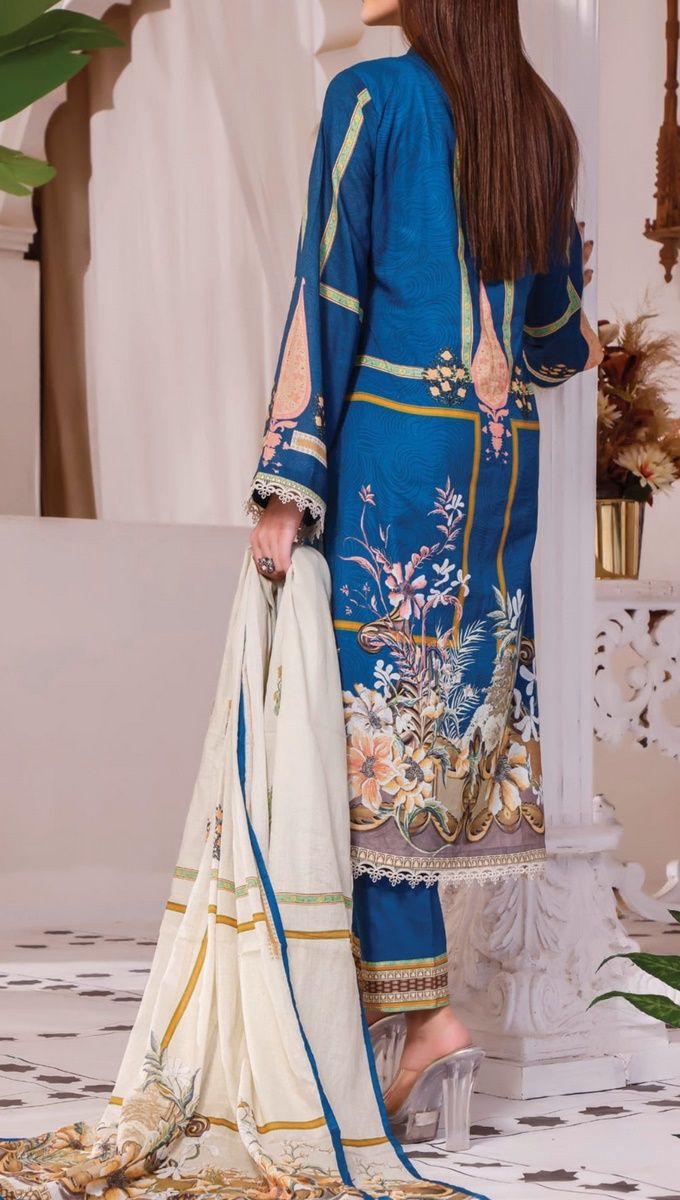 VS Misri Unstitched 3 Piece Digital Printed Lawn Collection'2022-VS-06