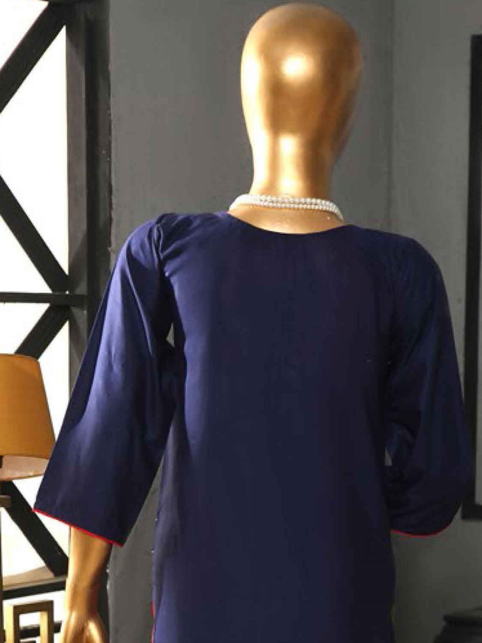 Amna Khadija Stitched Cotton Candy Premade Kurti Vol-01 Collection'2021-D-04-Blue