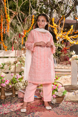 Gurya by Amna Khadija Stitched 3 Piece Kids Eid Festive Vol-15 Collection'2022-GF-06-Pink