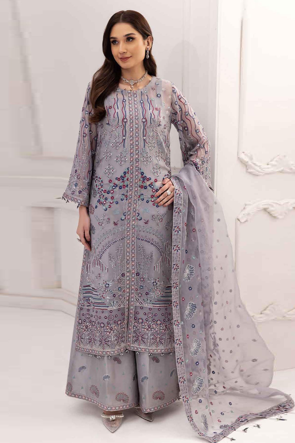 Rang e Mehr by Alizeh Fashions Unstitched Luxury Chiffon Collection'2023 D-06-Rehab