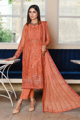 Gehna by Soghat Unstitched 3 Piece Luxury Chiffon Collection'2022-S-06
