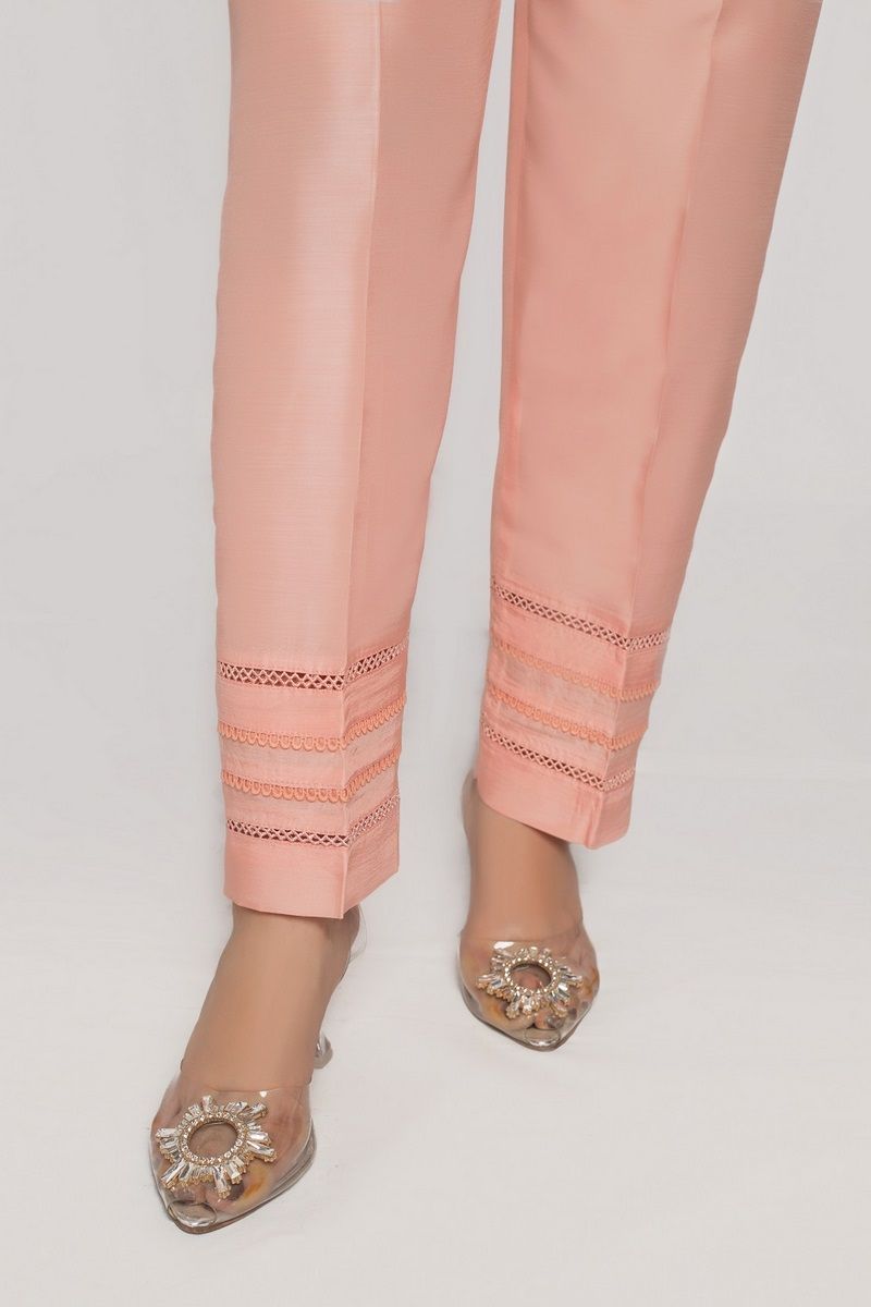 Sada bahar Stitched Trouser Collection'2022-Tr-116-Peach