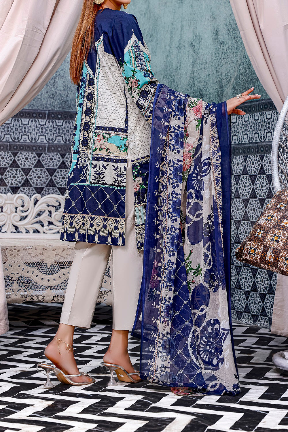 Div'a by Amna Khadija Unstitched 3 Piece Lawn Vol 01 Collection'2022-DLV-08