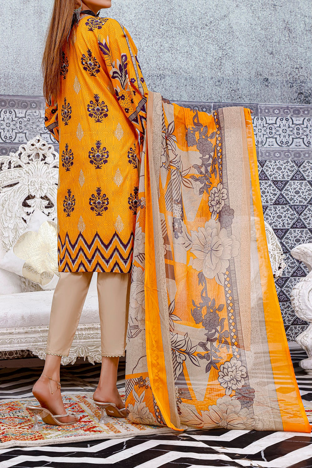 Div'a by Amna Khadija Unstitched 3 Piece Lawn Vol 01 Collection'2022-DLV-09