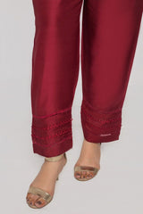 Sada bahar Stitched Trouser Collection'2022-TR-116-Red