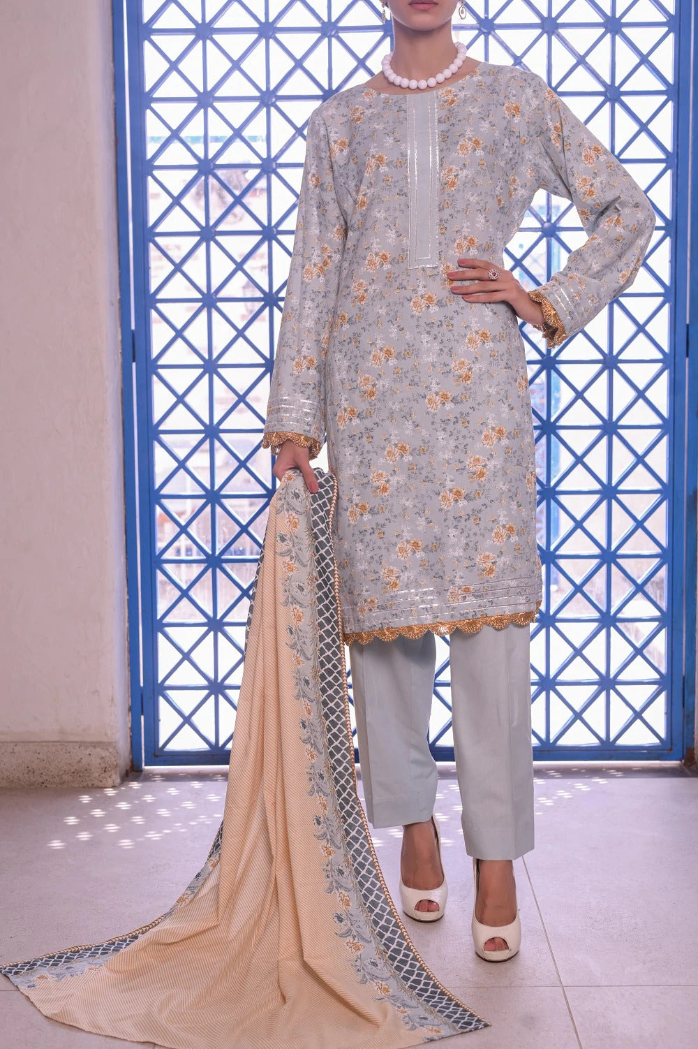 Amna Khadija Unstitched 3 Piece Wrinkle Free Prints Vol-09 Collection’2022-WFP-1057-D