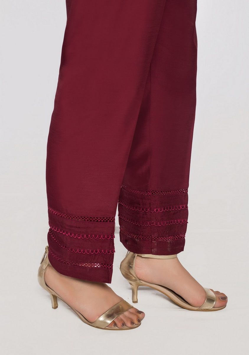 Sada bahar Stitched Trouser Collection'2022-TR-116-Maroon