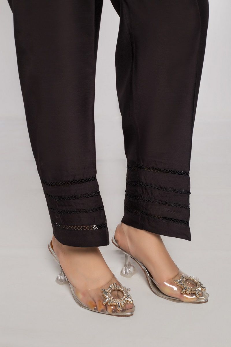 Sada bahar Stitched Trouser Collection'2022-TR-116-Black