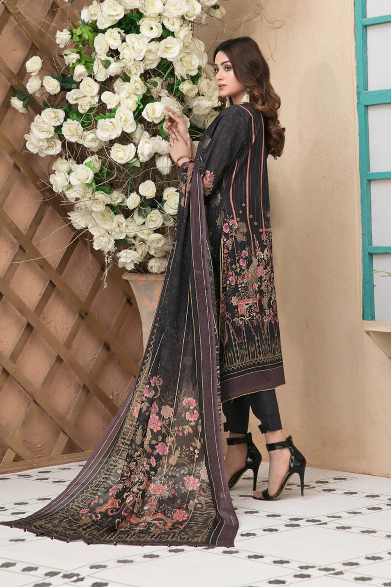 Shahnoor by Tawakkal Unstitched 3 Piece Banarsi Lawn Collection'2022-BS-1785