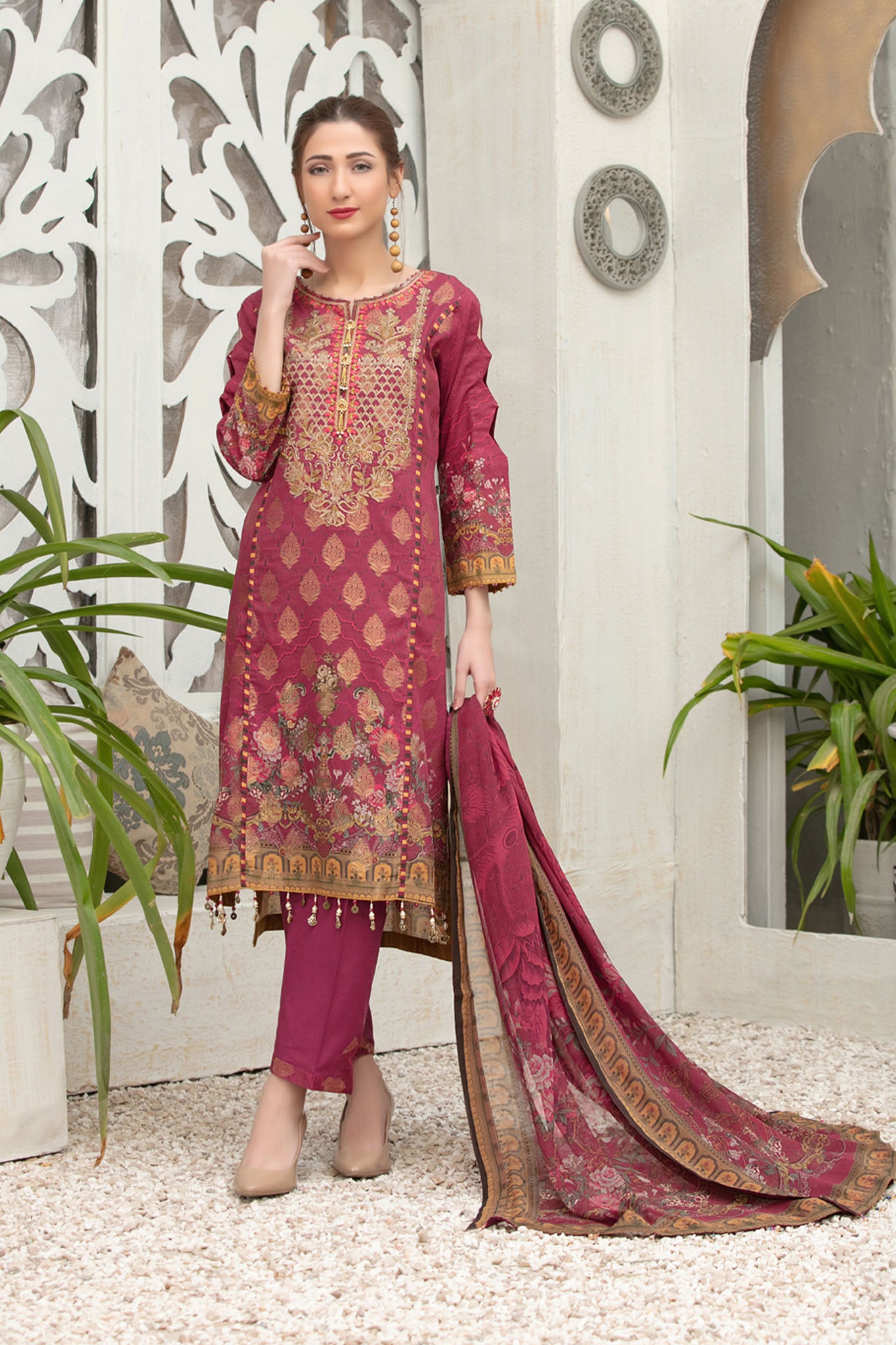 Tanseer by Tawakkal Unstitched 3 Piece Banarsi Lawn Collection'2022-TB ...