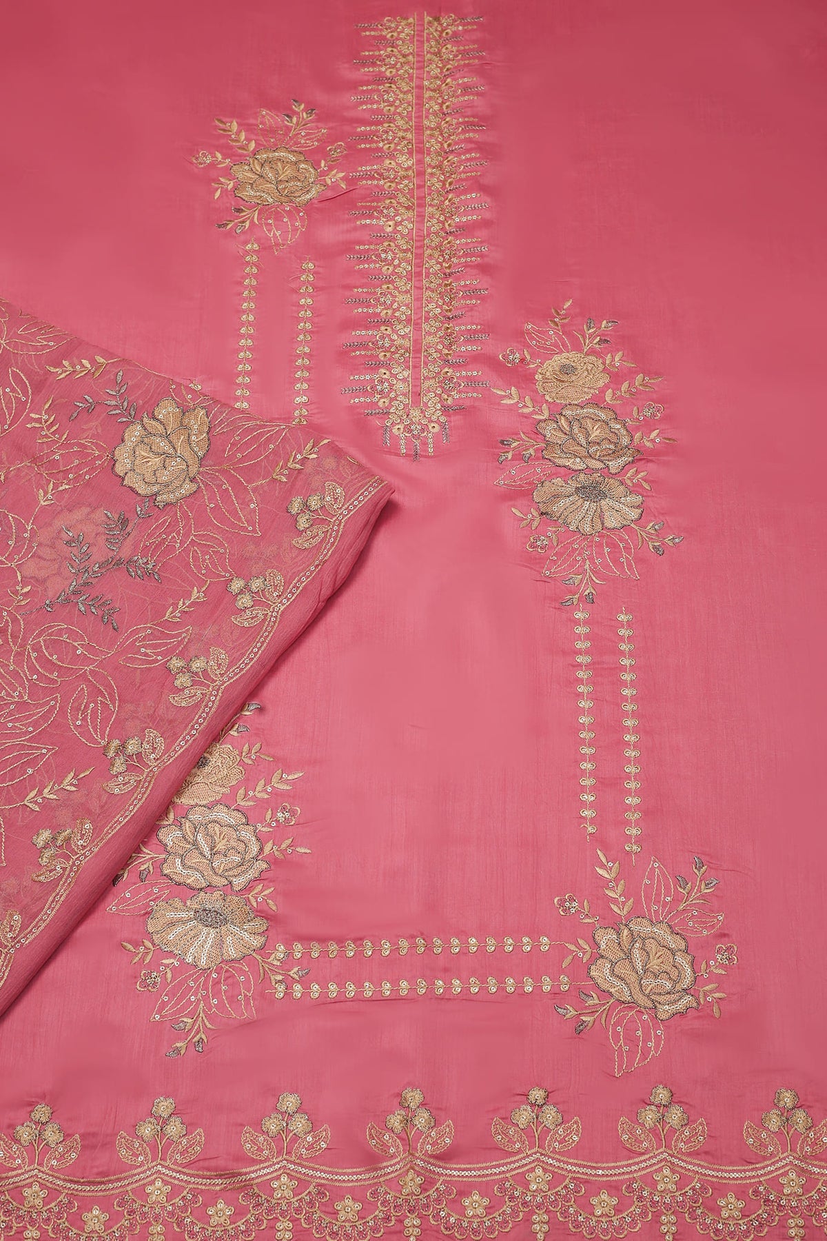 Millat Arts by Shomi Unstitched 3 Piece Emb Viscose Vol-03 Collection'2023-D-1862-Pink