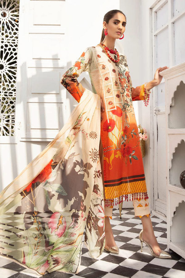 Sareena by Shaista Unstitched 3 Piece Lawn Collection’2021-SS-227