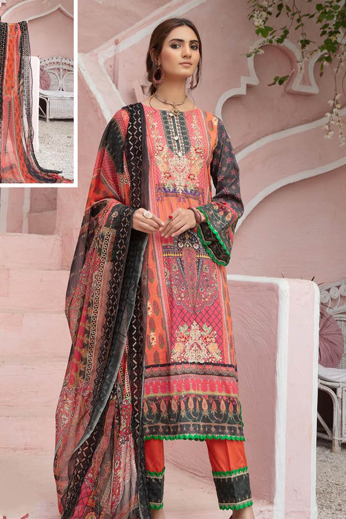 Darani by Shaista Unstitched 3 Piece Lawn Collection'2022-D-276