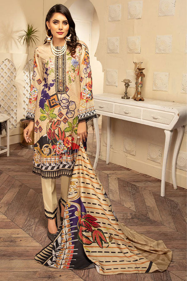Mahoor by Shaista Unstitched Embroidered Lawn Collection'2021-D-326