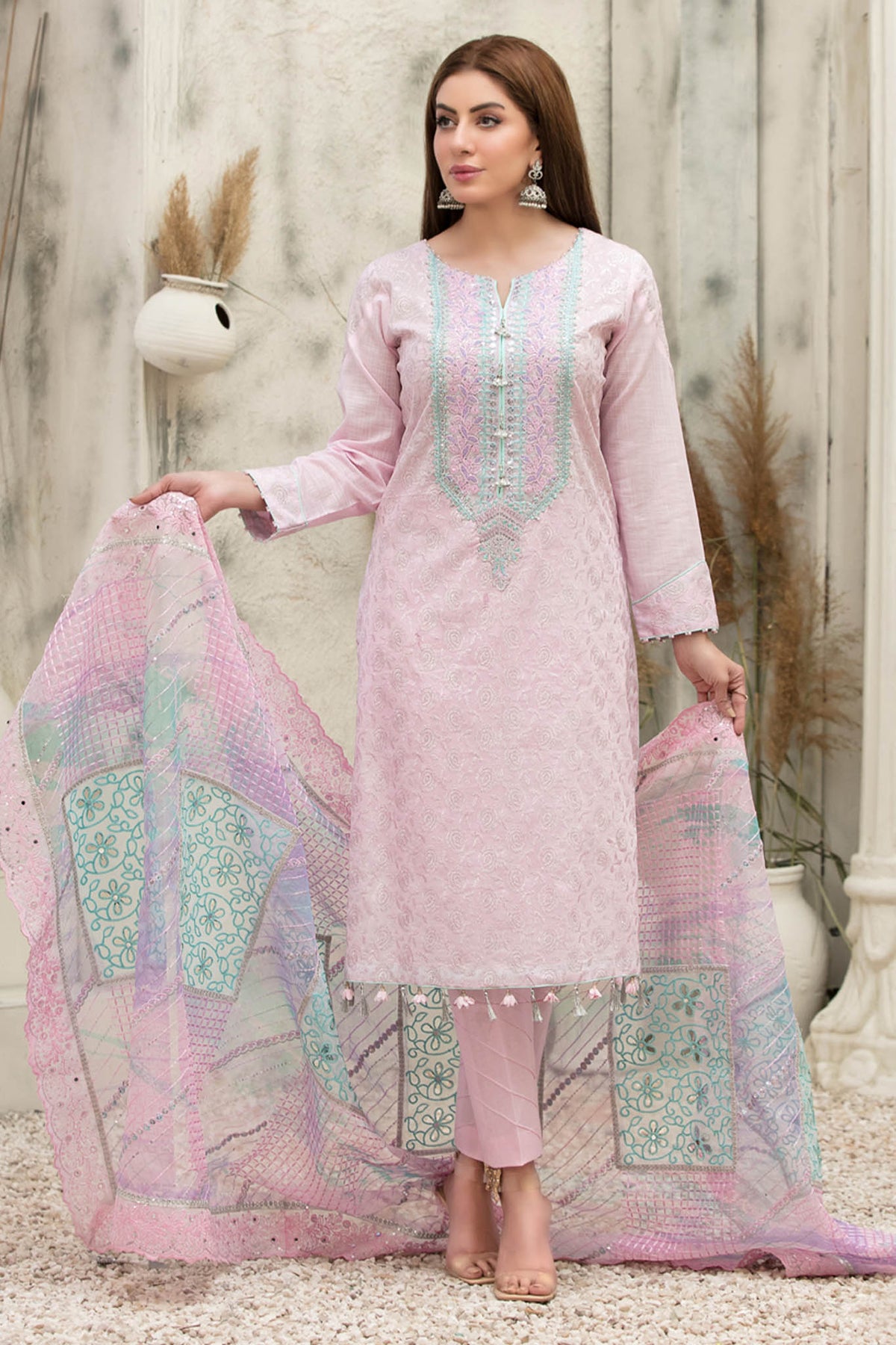 Zysha by Tawakkal Unstitched 3 Piece Lawn Collection'2022-ZT-6556