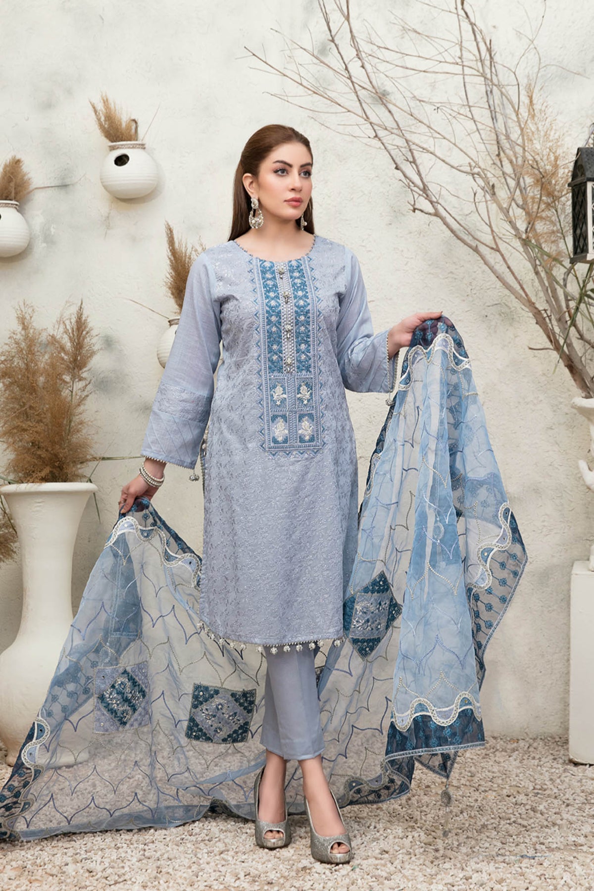 Zysha by Tawakkal Unstitched 3 Piece Lawn Collection'2022-ZT-6557