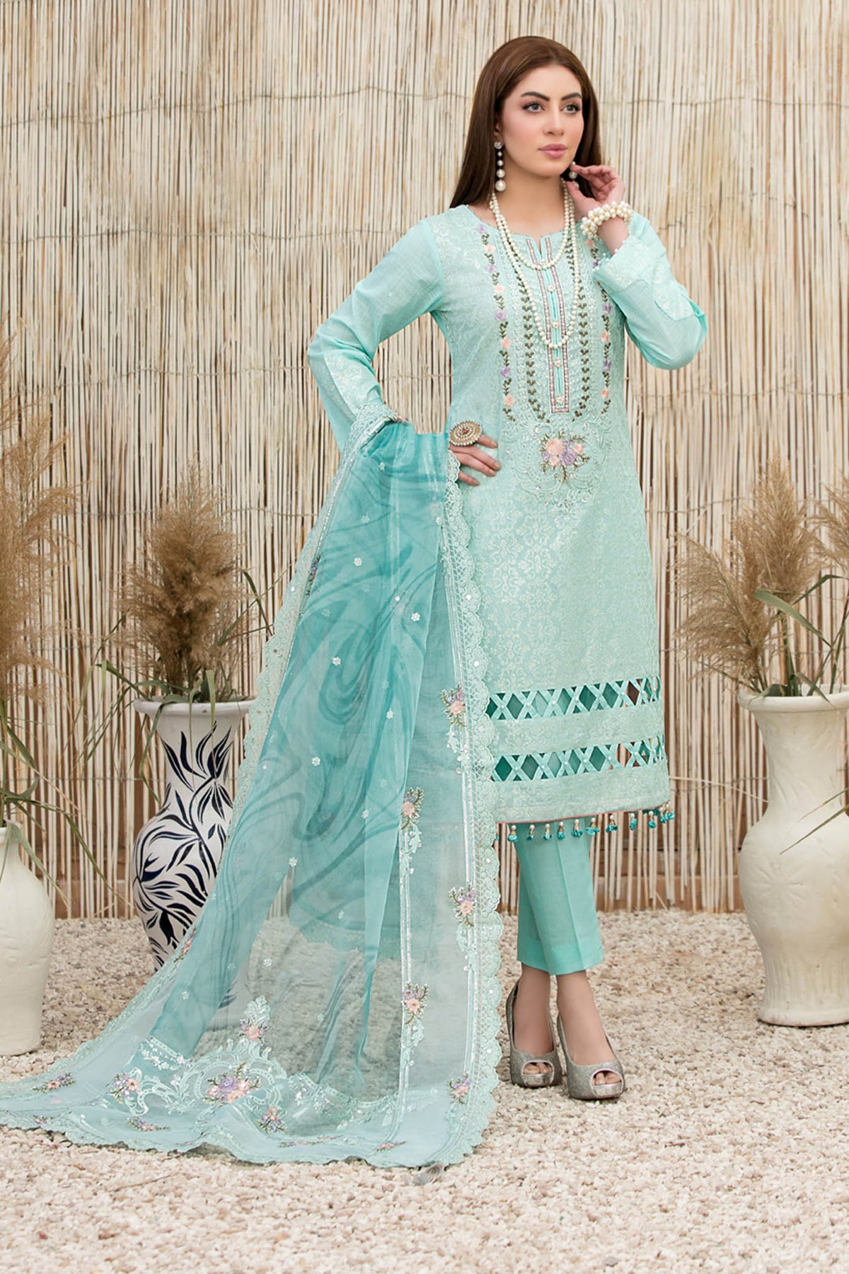 Zysha by Tawakkal Unstitched 3 Piece Lawn Collection'2022-ZT-6560