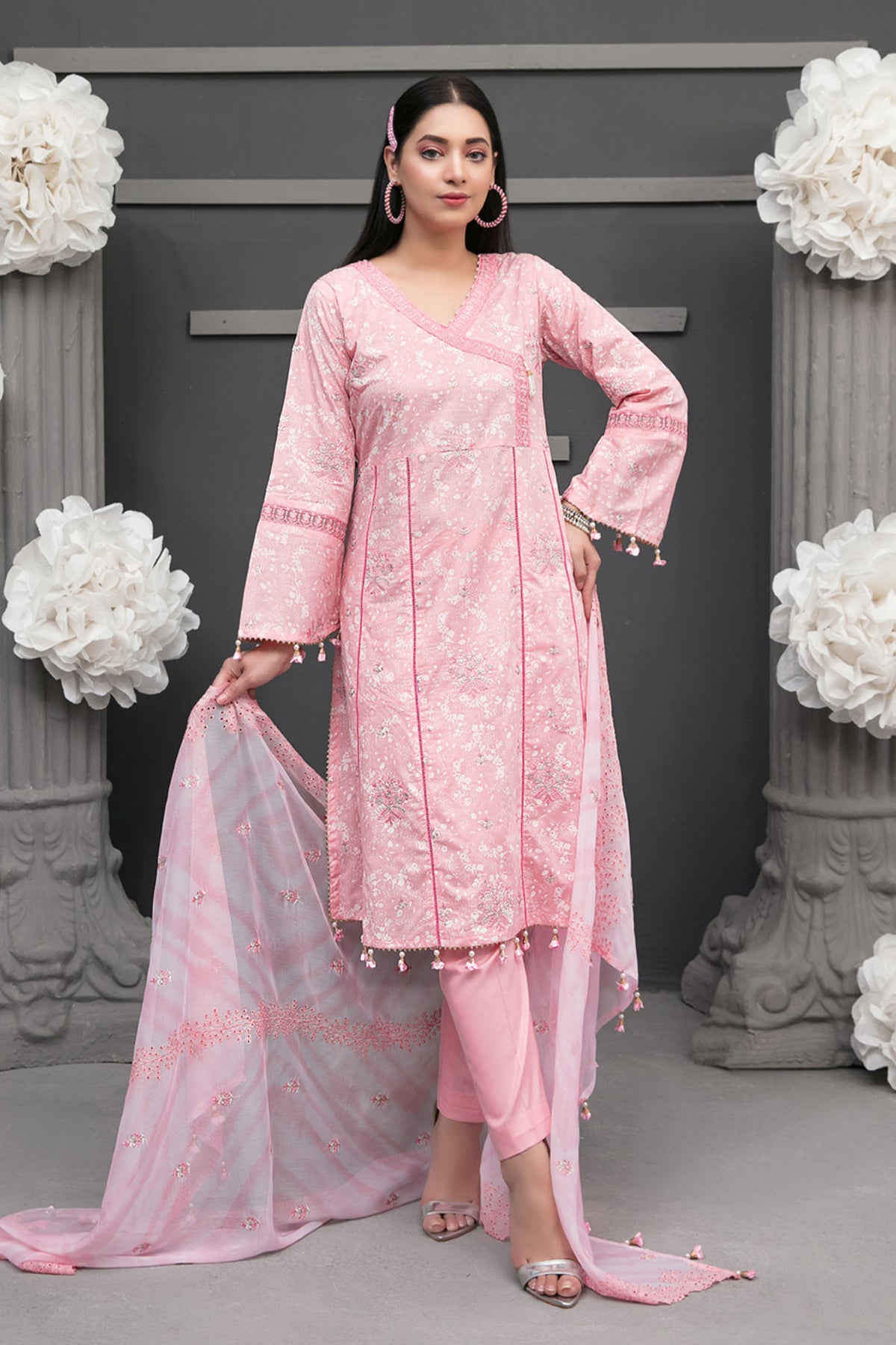 Ayzel by Tawakkal Unstitched 3 Piece Paste Printed Lawn Collection'2022-AP-6682