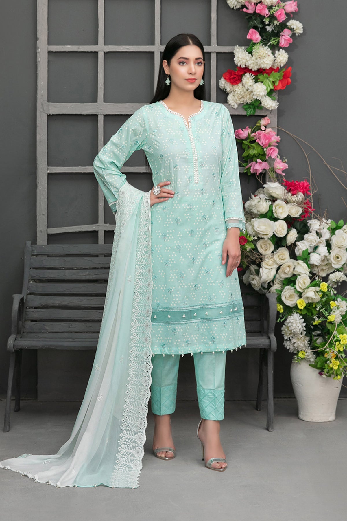 Ayzel by Tawakkal Unstitched 3 Piece Paste Printed Lawn Collection'2022-AP-6684