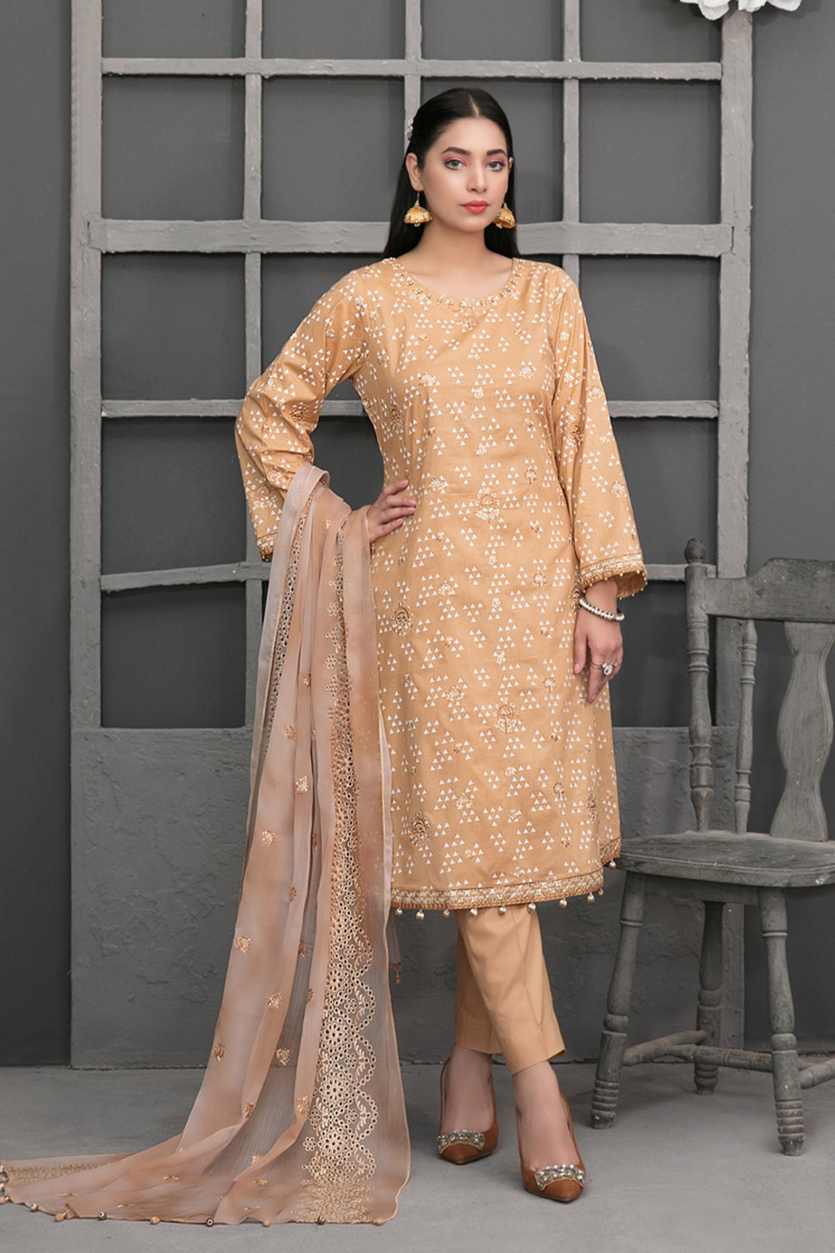 Ayzel by Tawakkal Unstitched 3 Piece Paste Printed Lawn Collection'2022-AP-6686