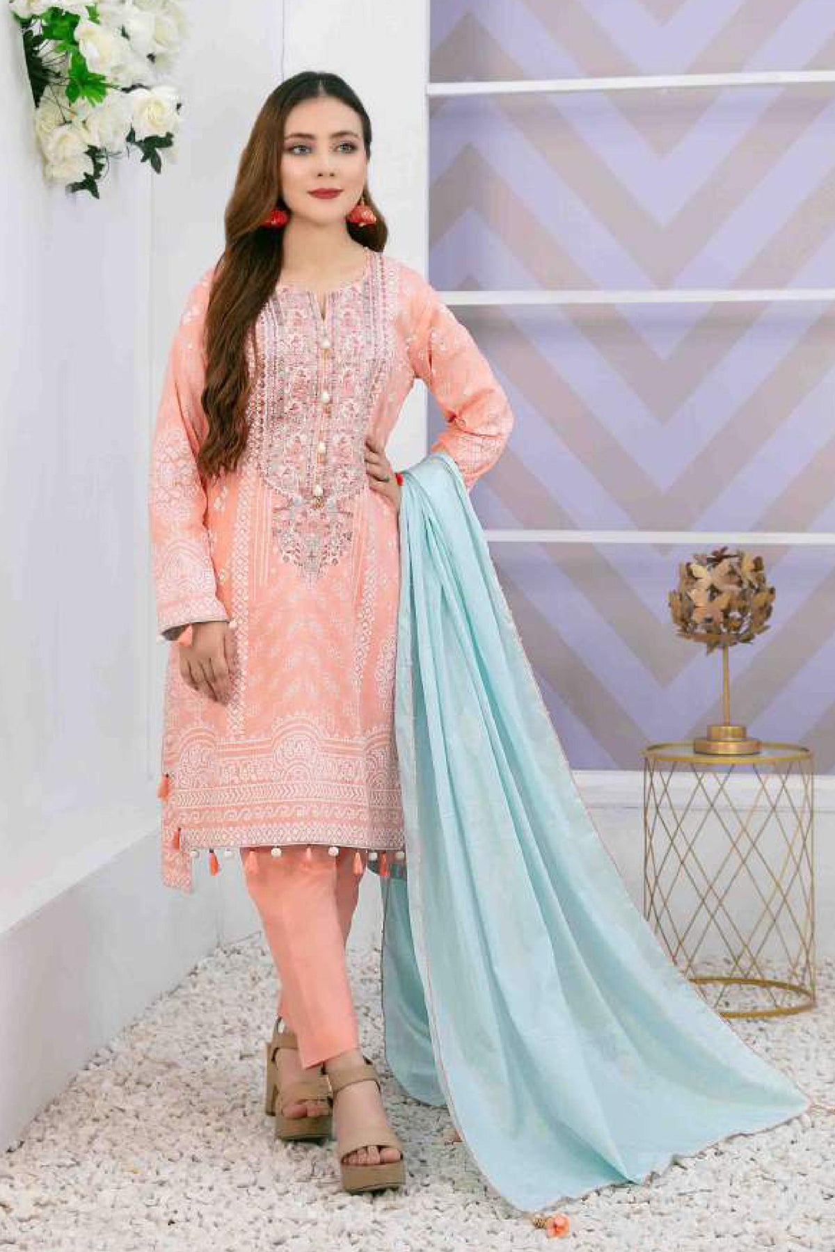 Medea by Tawakkal Unstitched Embroidered Lawn Collection'2023 D-6692