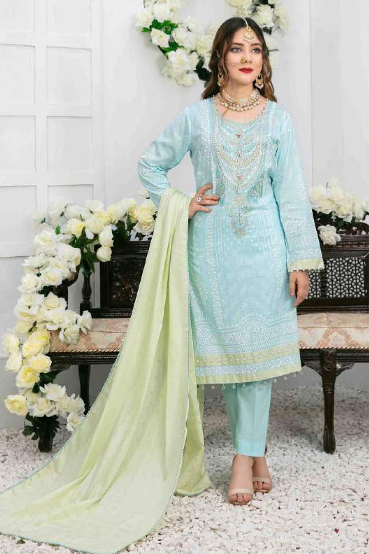 Medea by Tawakkal Unstitched Embroidered Lawn Collection'2023 D-6695