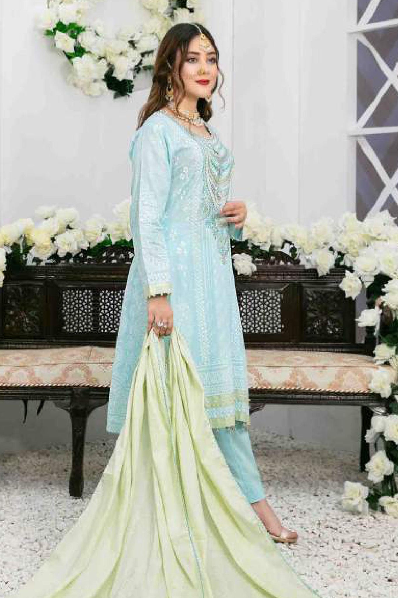 Medea by Tawakkal Unstitched Embroidered Lawn Collection'2023 D-6695