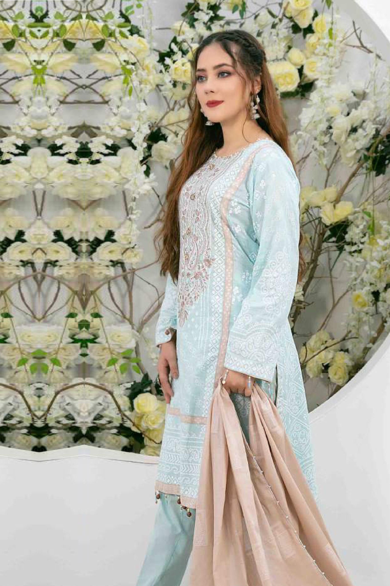 Medea by Tawakkal Unstitched Embroidered Lawn Collection'2023 D-6703