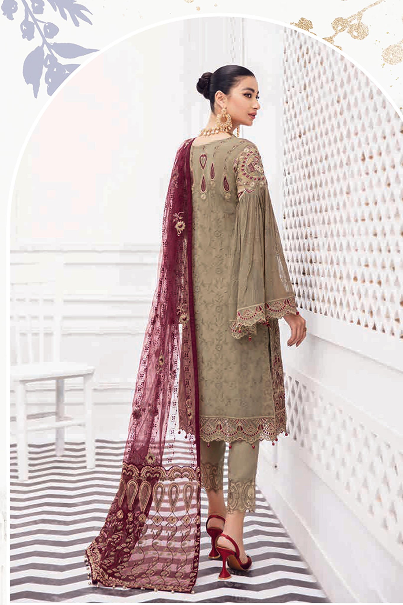 Rangoon by Ramsha Unstitched 3 Piece Formal Vol-08 Collection'2022-R-801