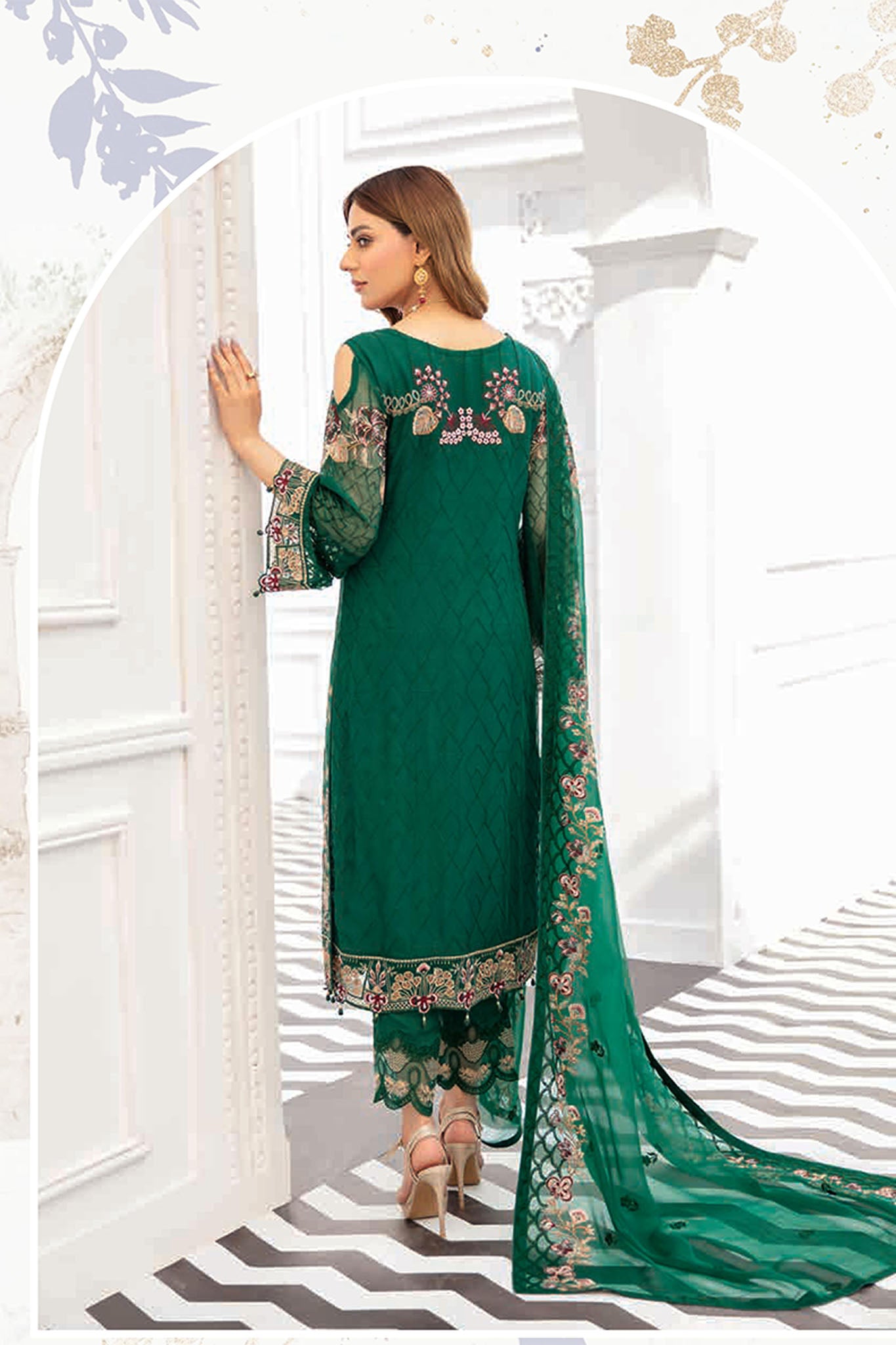 Rangoon by Ramsha Unstitched 3 Piece Formal Vol-08 Collection'2022-R-802