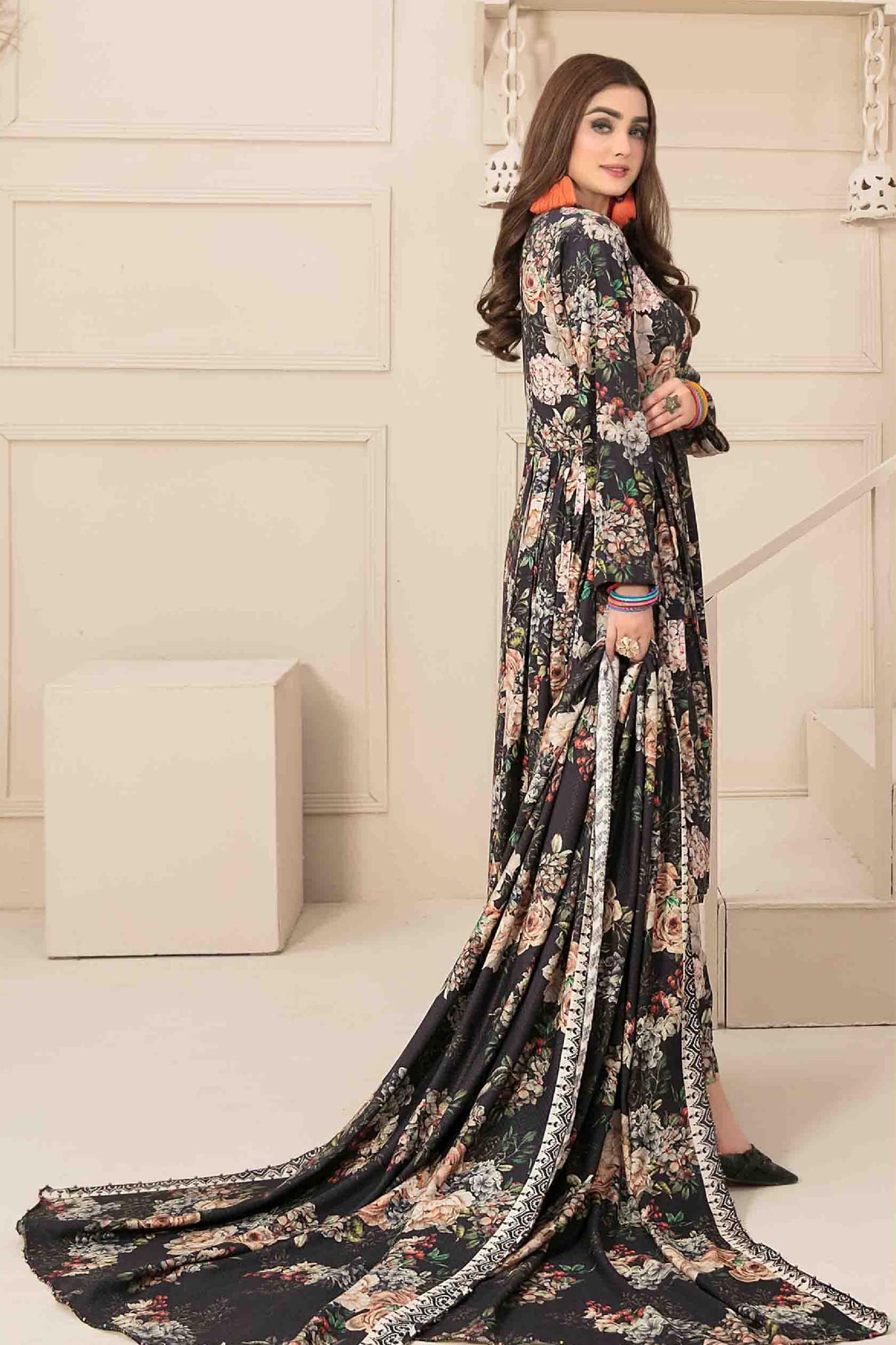 Manahil by Tawakkal Unstitched 3 Piece Digital Printed Linen Collection'2022-M-8035