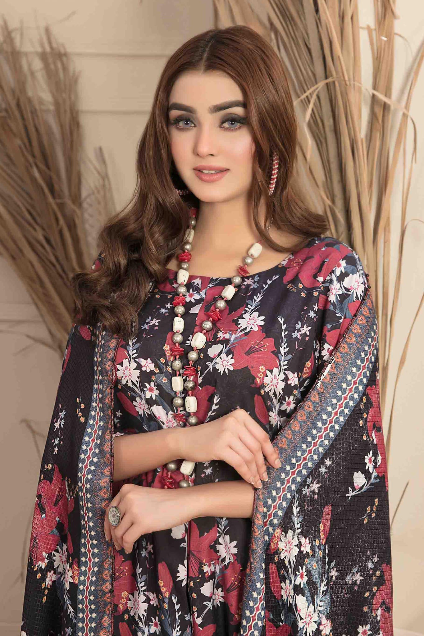 Manahil by Tawakkal Unstitched 3 Piece Digital Printed Linen Collection'2022-M-8038