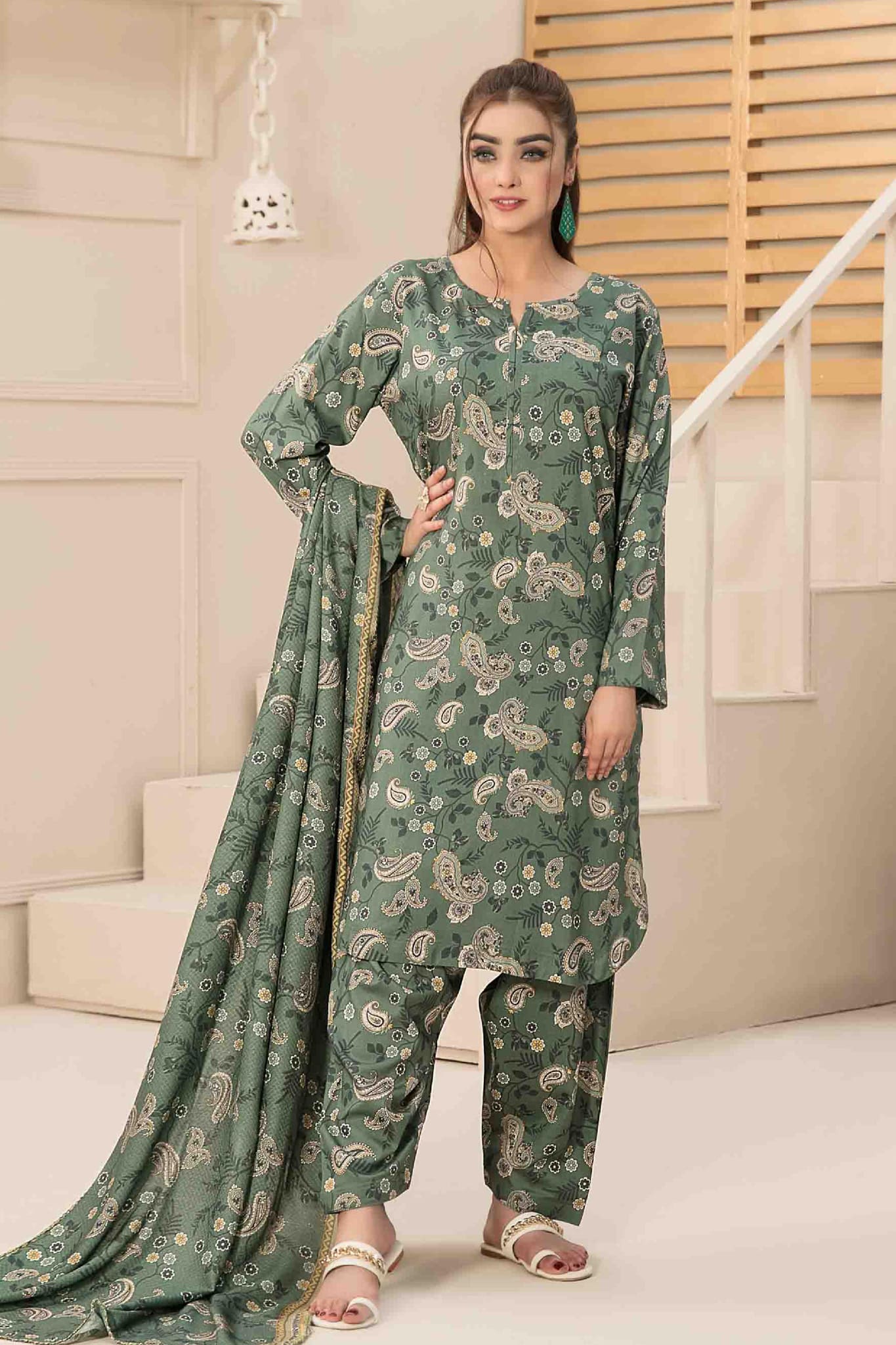Manahil by Tawakkal Unstitched 3 Piece Digital Printed Linen Collection'2022-M-8042