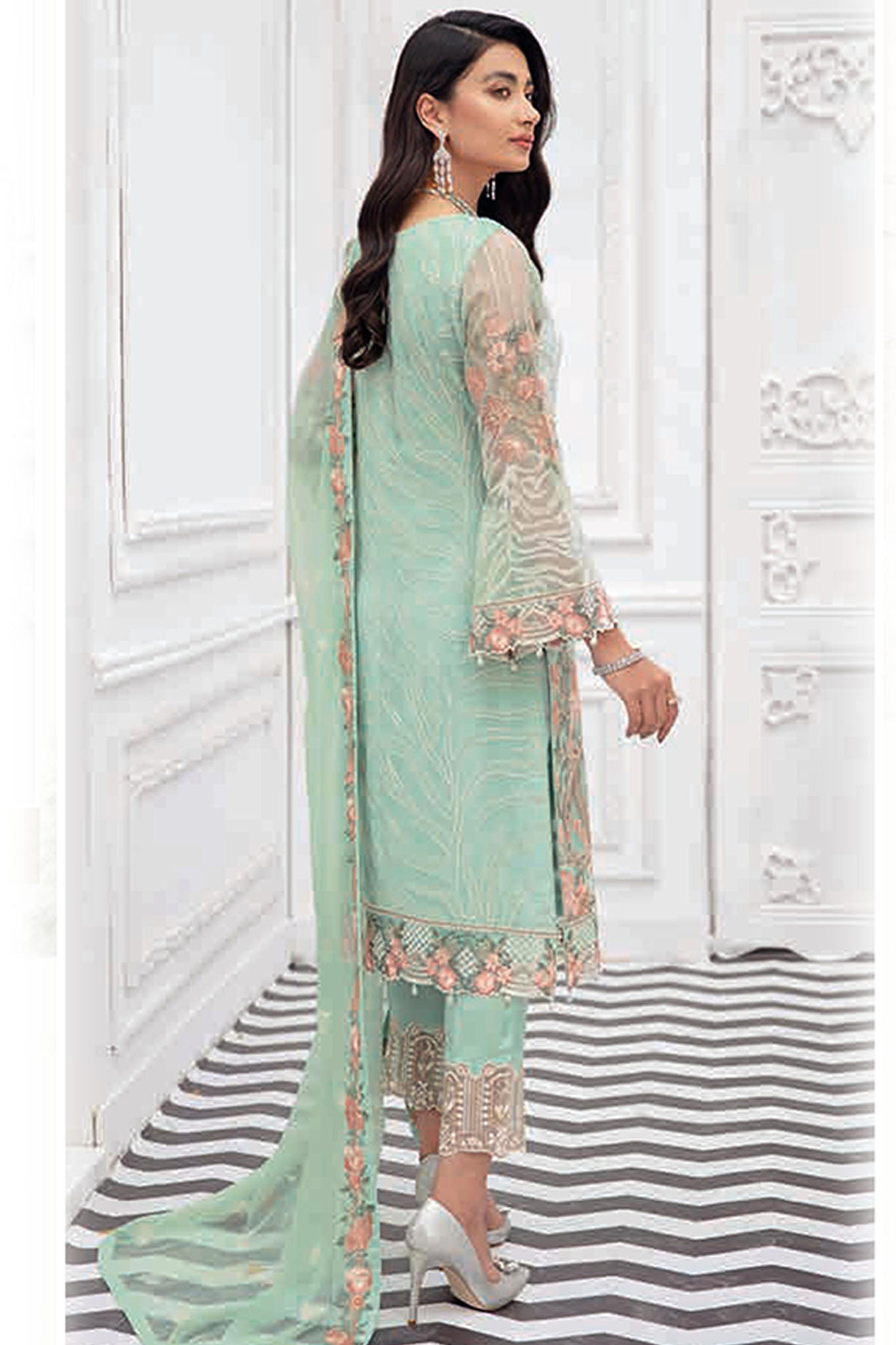 Rangoon by Ramsha Unstitched 3 Piece Formal Vol-08 Collection'2022-R-805