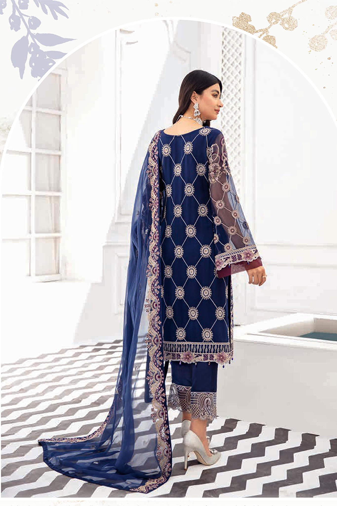 Rangoon by Ramsha Unstitched 3 Piece Formal Vol-08 Collection'2022-R-812