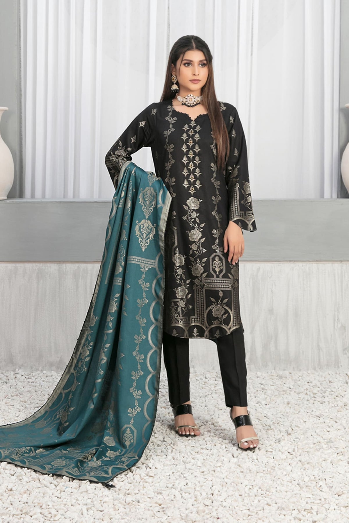 Esma by Tawakkal Unstitched 3 Piece Viscose Stable Banarsi Collection'2022-E-8141